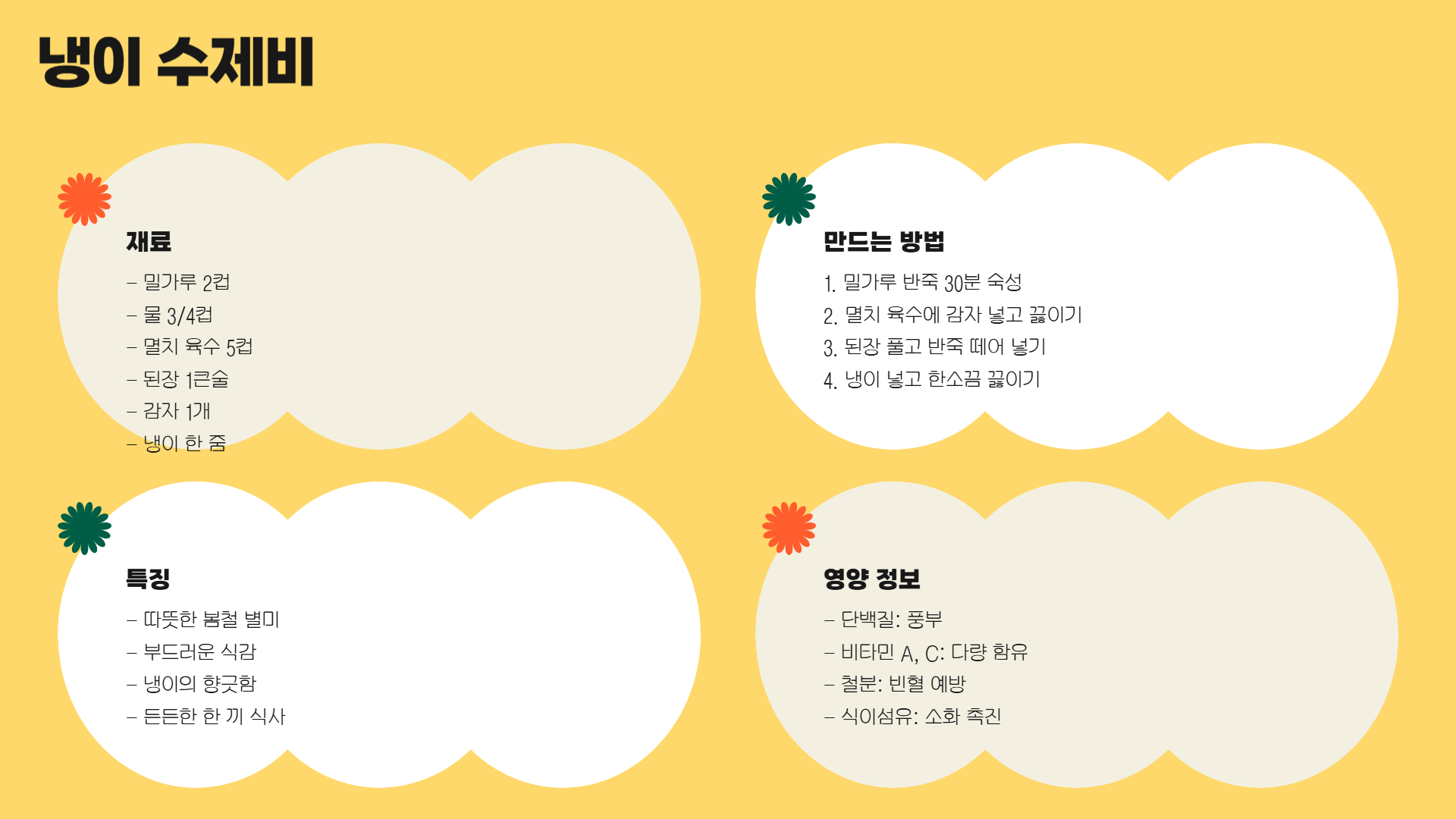 냉이 요리