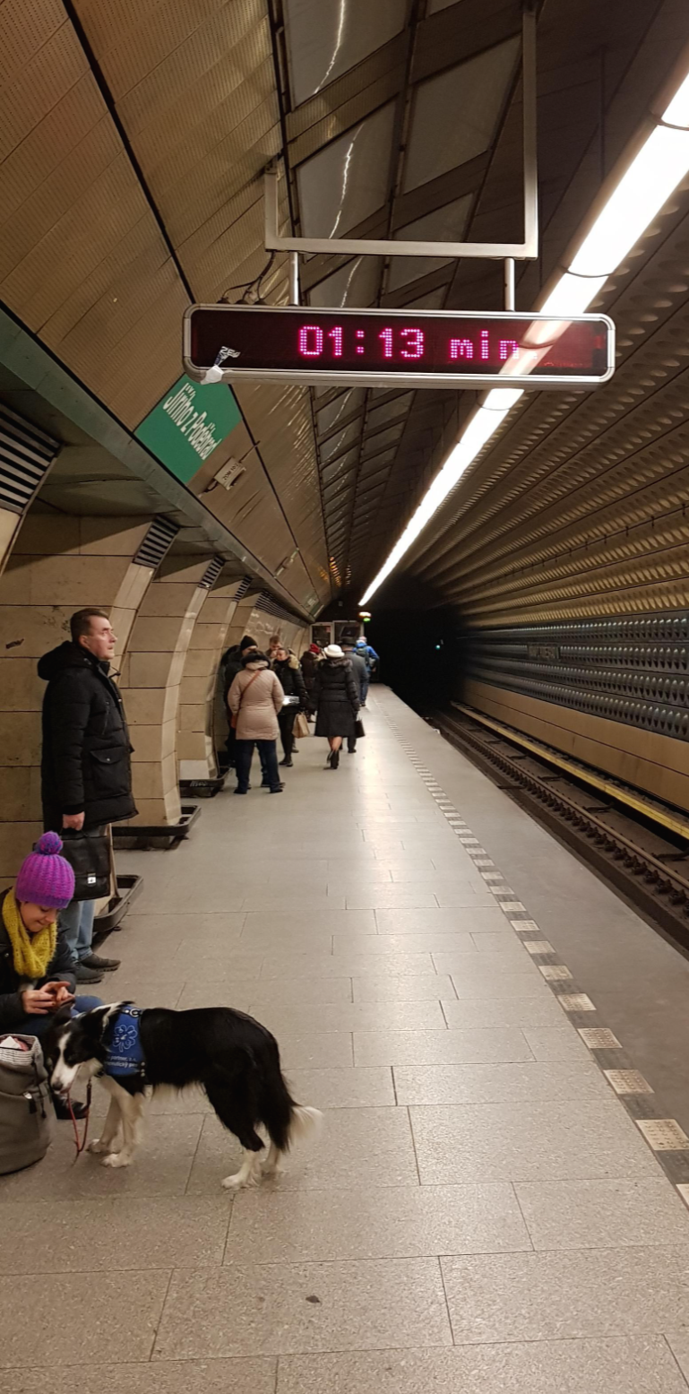 프라하 jinho z podebrad 역 플랫폼