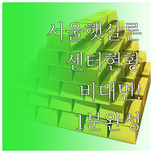 서울 지역 햇살론 상담센터 현황과 비..