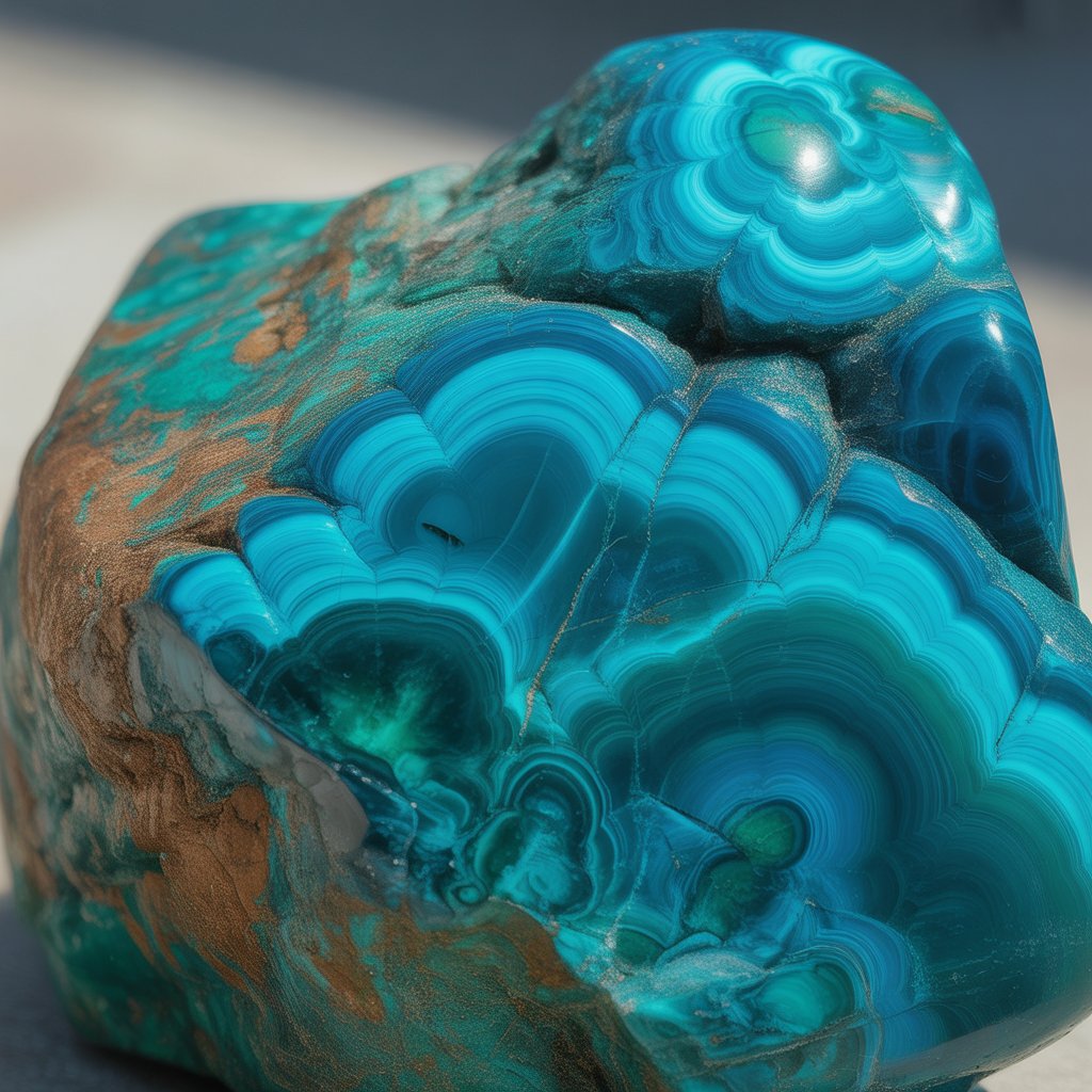 푸른 바다와 녹음의 대지를 담은 크리소콜라(Chrysocolla) 이야기