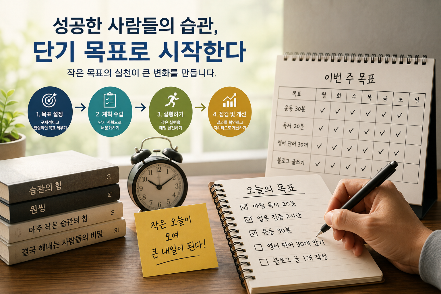 성공한 사람들의 습관과 단기 목표 활용법