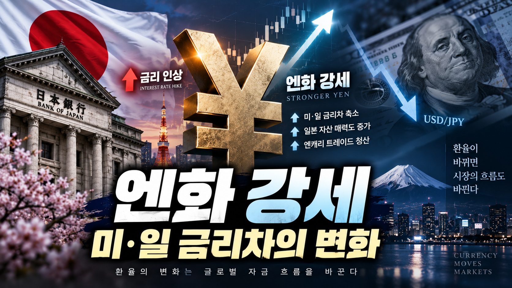 Stronger Japanese yen driven by BOJ rate hikes and a narrowing US Japan interest rate gap