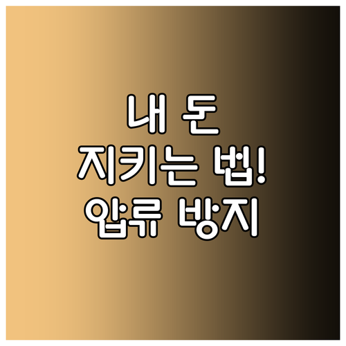 카카오뱅크 생계비 압류 방지 계좌 대..