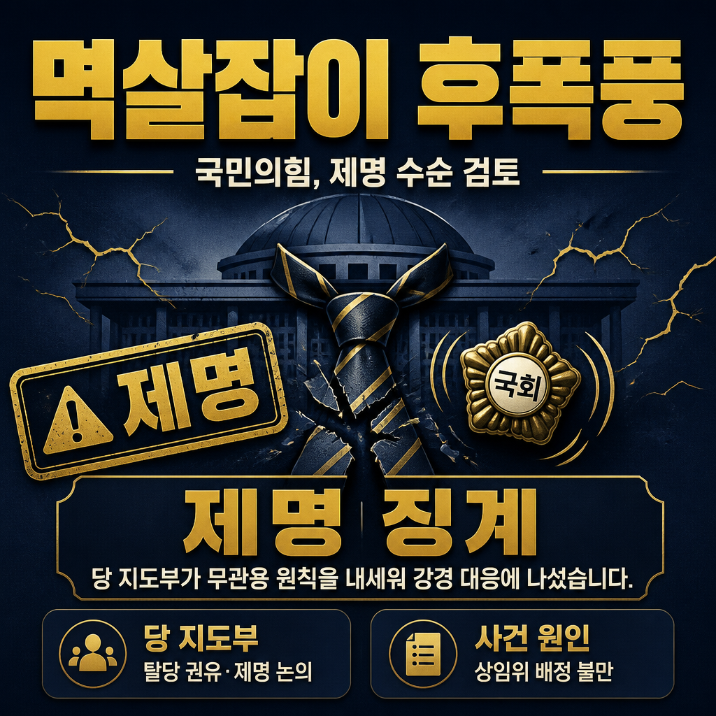 멱살잡이 후폭풍