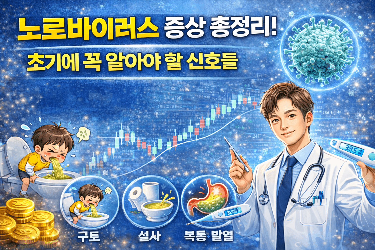 노로바이러스 증상 총정리! 초기에 꼭 알아야 할 신호들 썸네일