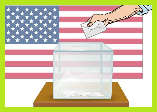미국-국기-앞-투표-일러스트