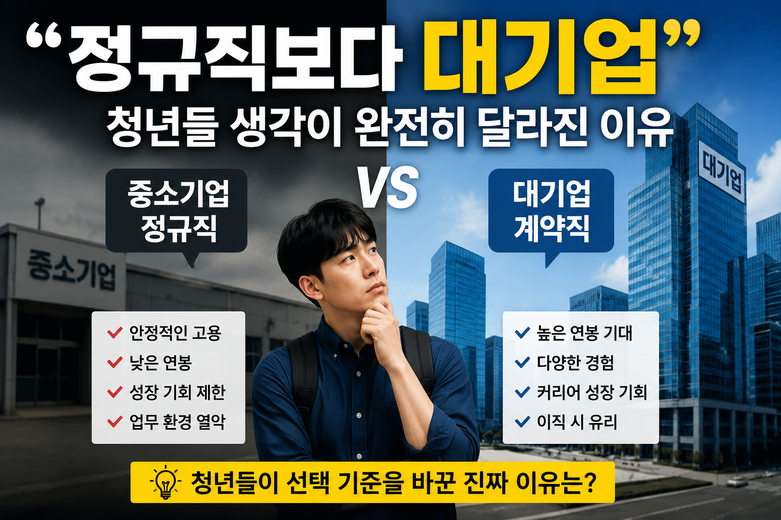 &ldquo;정규직보다 대기업&rdquo;