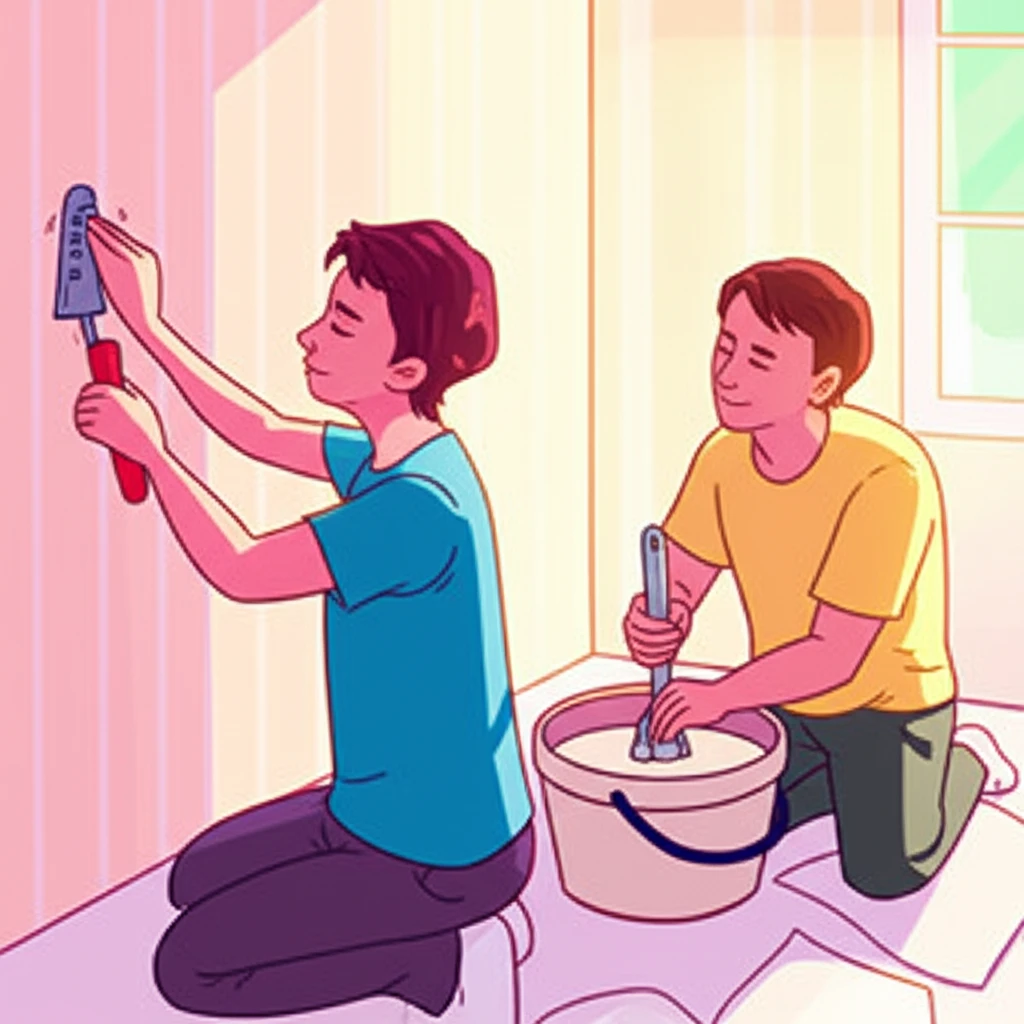 셀프 도배 실패? 기포 해결하고 전문