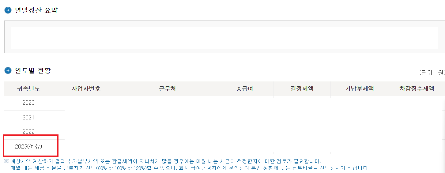2023 연말정산