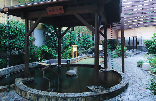 사야노유도코로 온천 노천탕