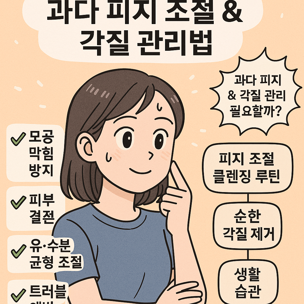 피지 폭발 NO! 여드름 예방을 위한 지성 피부 맞춤 관리법