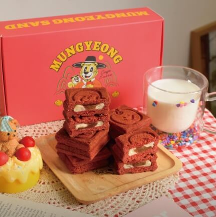 6시 내고향 문경 오미자빵과 오미자전병 디저트 맛집 으네마켓 주문방법 문경샌드