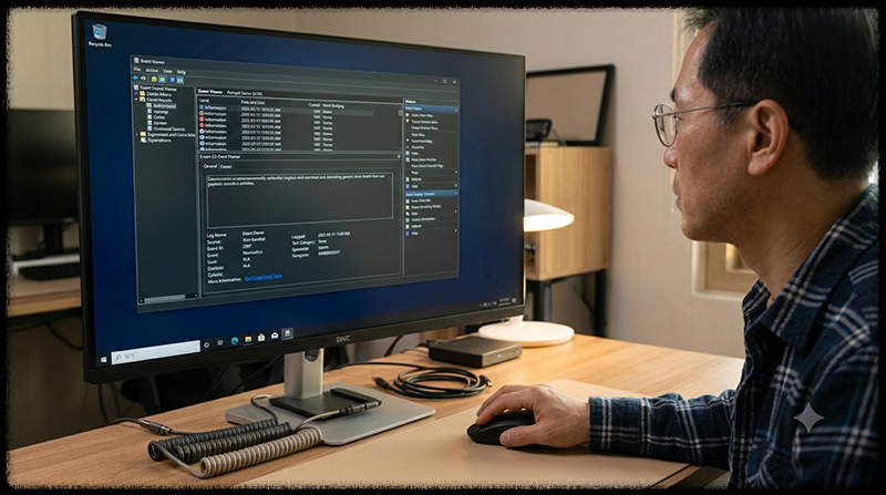 WMI 이벤트 세부 정보에서 원인 프로그램의 ClientProcessId를 찾는 모습