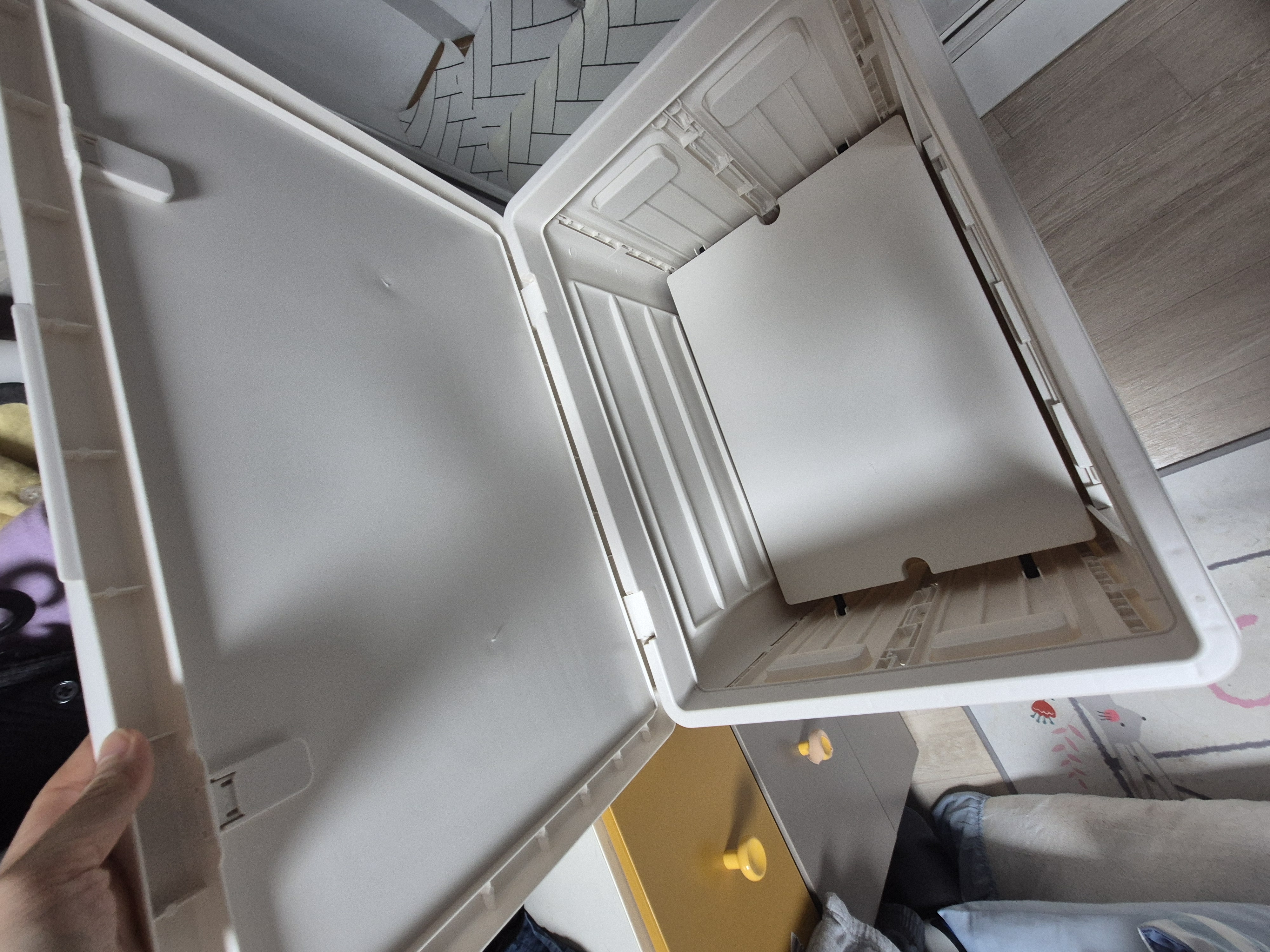 폴딩 리빙박스 이불 옷 정리함