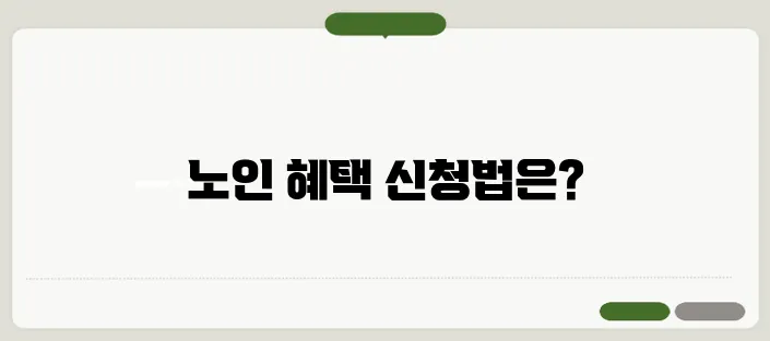 노인 버스 무료 이용 대상 & 신청 방법 (65세 이상 교통비 혜택 총정리)