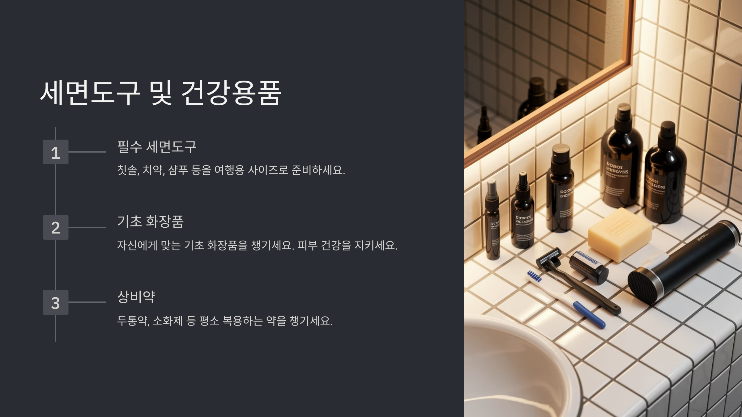 해외 여행 준비물 체크리스트
