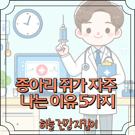 종아리 쥐가 자주 나는 이유 5가지