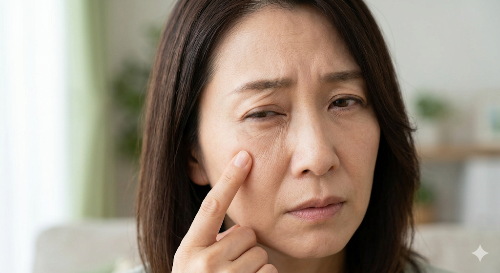 눈밑떨림 증상사진