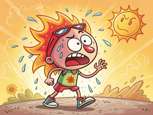 무더위-땀-열기-태양