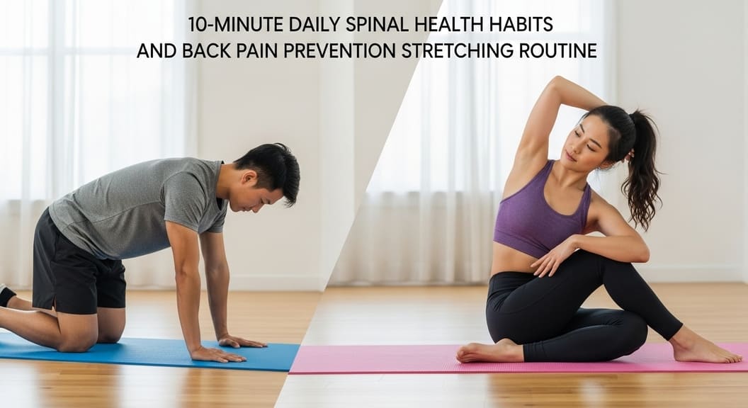 하루 10분으로 지키는 척추 건강 습관과 허리 통증 예방 스트레칭 루틴