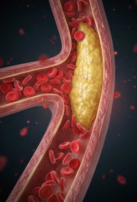 혈관 속 노폐물 쌓인 모습