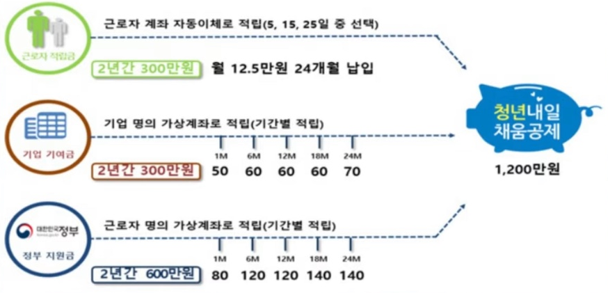 청년내일채움공제 적립 구조