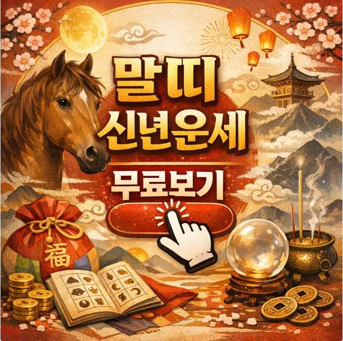 2026 병오년 말띠 신년운세 무료로 확인