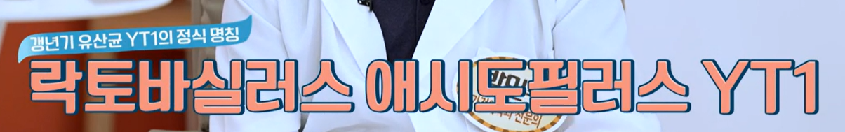 갱년기 유산균 yt1이란?