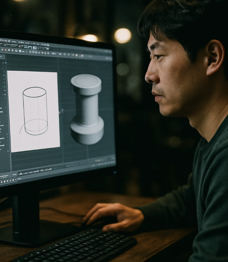 2D를 3D로, 돌출과 회전의 마법