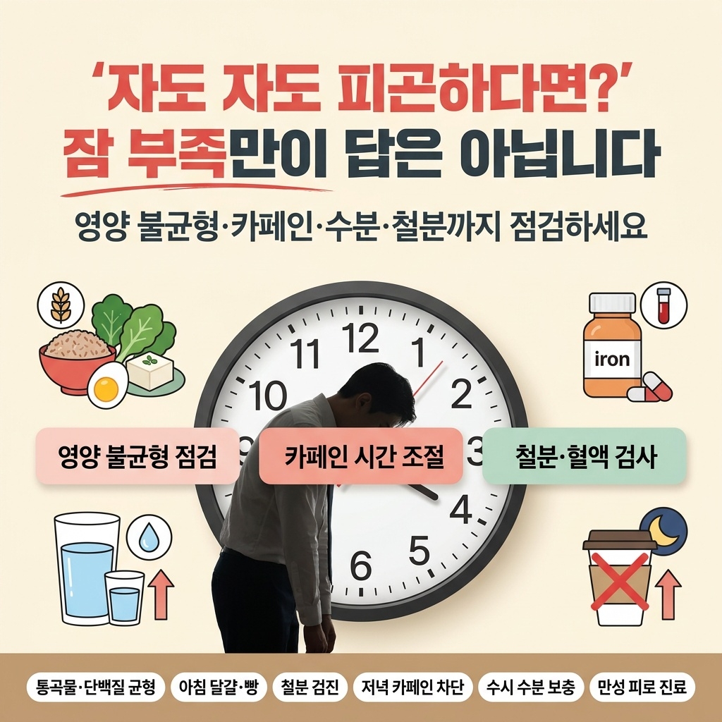 피곤한 이유 잠 부족 외 이것도 원인