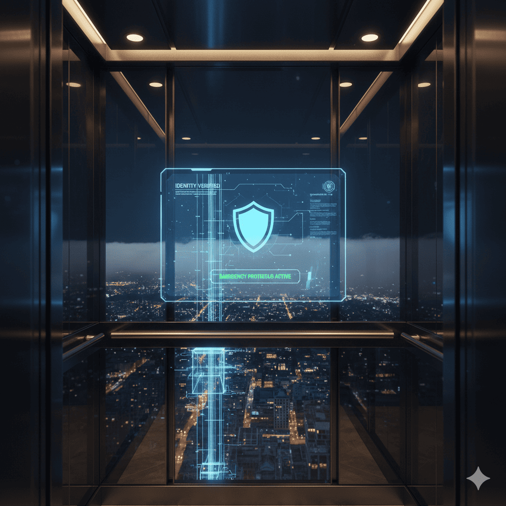 초고층 전용 승강기 보안 시스템