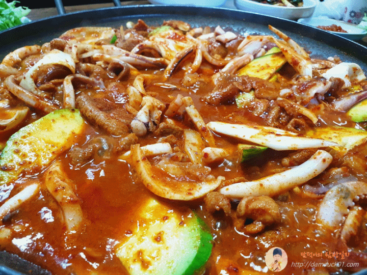 바글바글 끓는 이모네 오삼불고기 움짤