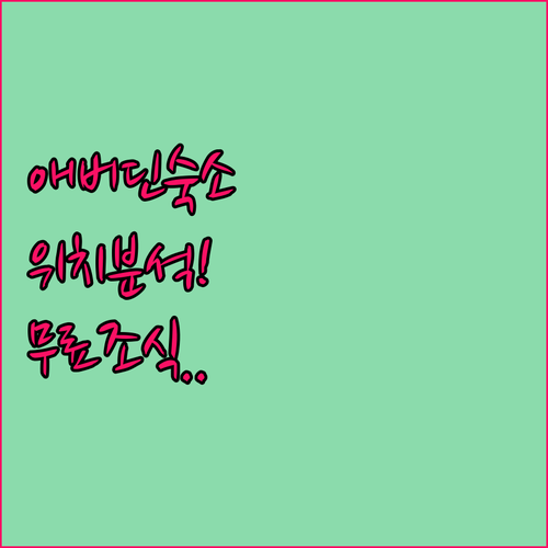 애버딘 여행 숙소 위치별 특징 비교 ..