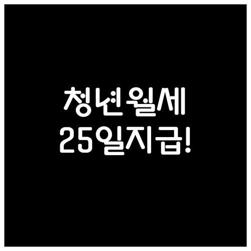 동두천시 청년월세 조건 및 지급일 2..