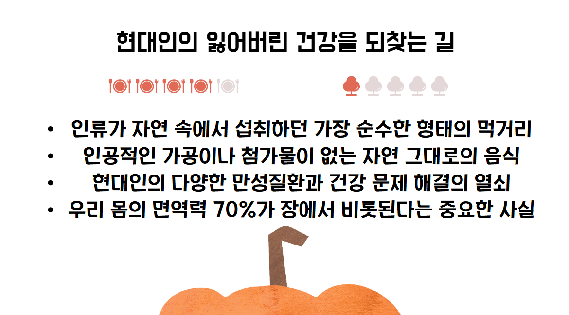 현대인의 잃어버린 건강을 되찾는 길