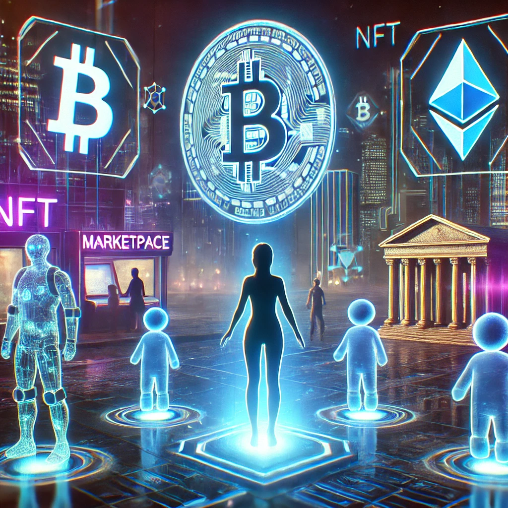 디지털 자산과 메타버스와 관련된 이미지