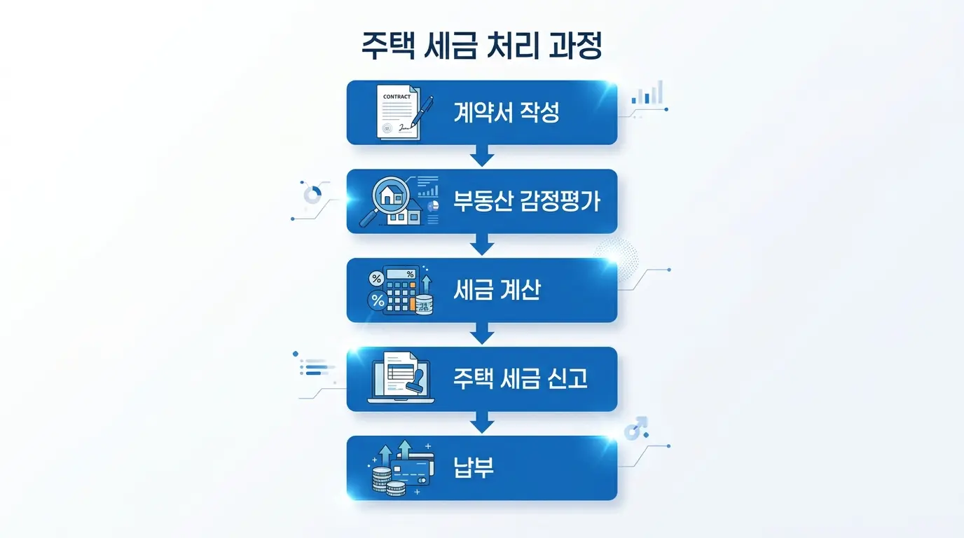 증여세 신고 5단계 절차 | 홈택스 증여세 신고 방법 2026