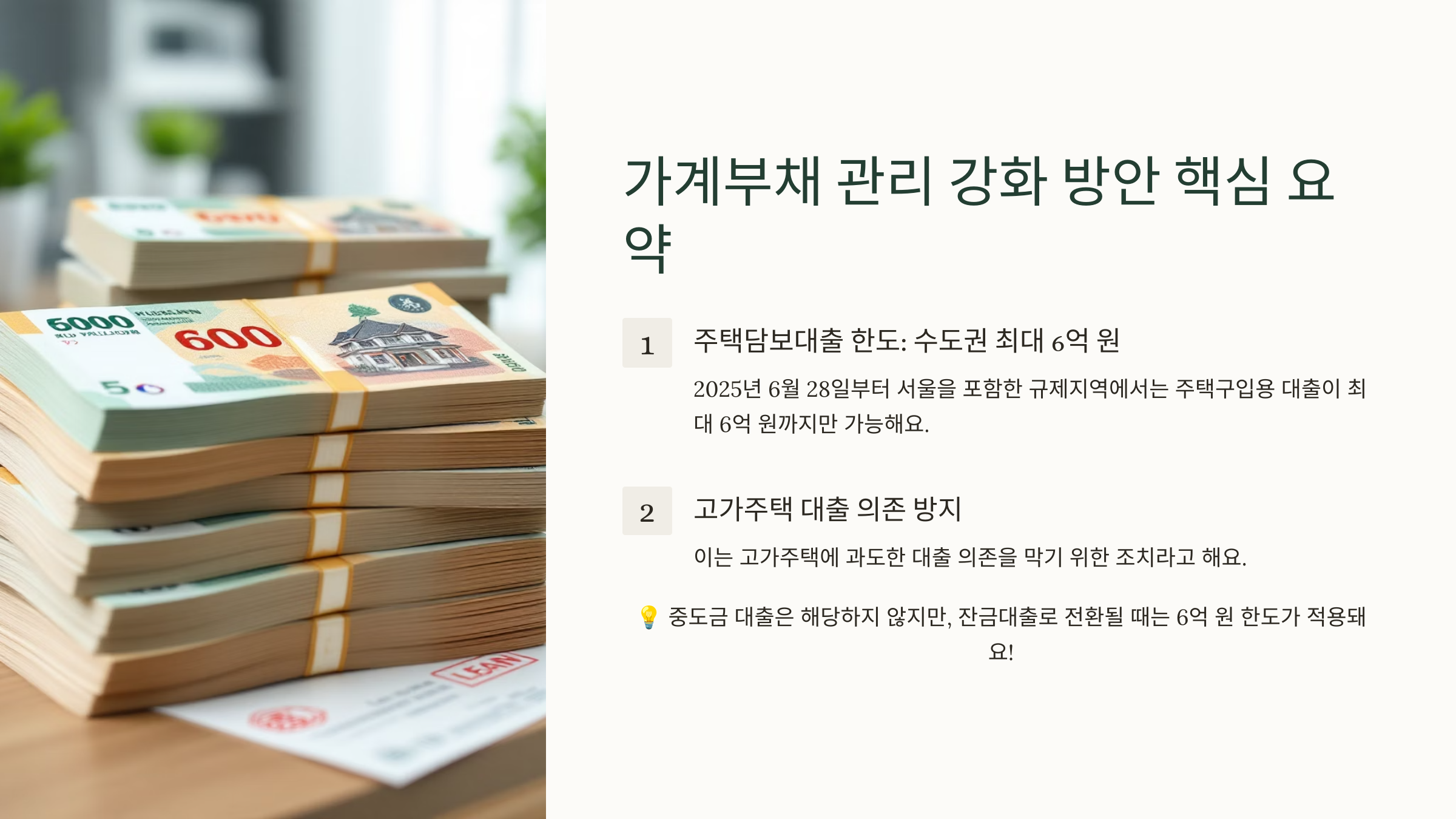 가계부채 관리 강화방안 수도권 주담대 한도