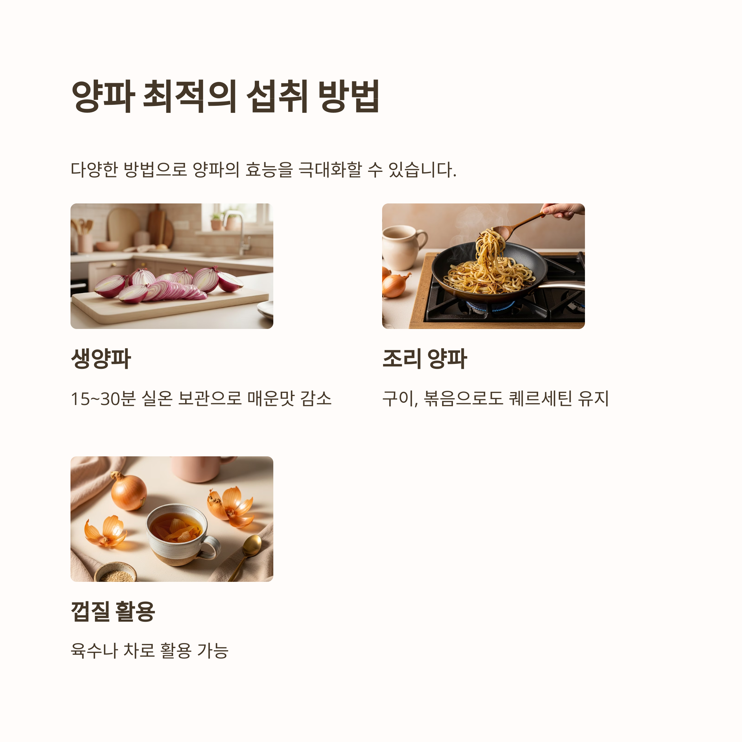 양파 최적의 섭취 방법