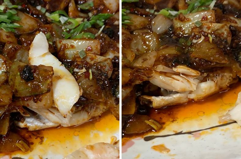 소스에 절여저있는 뽈살