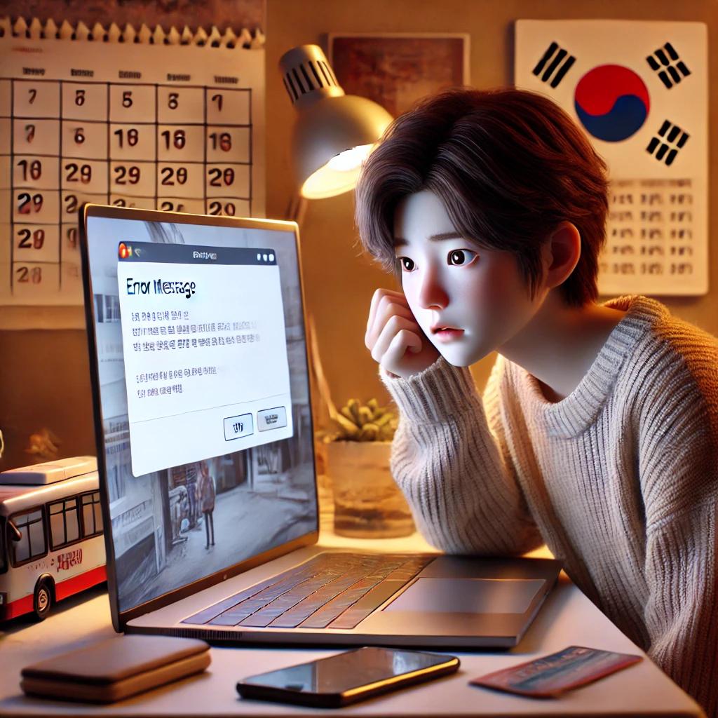 경기도 청소년 교통비 지원 오류