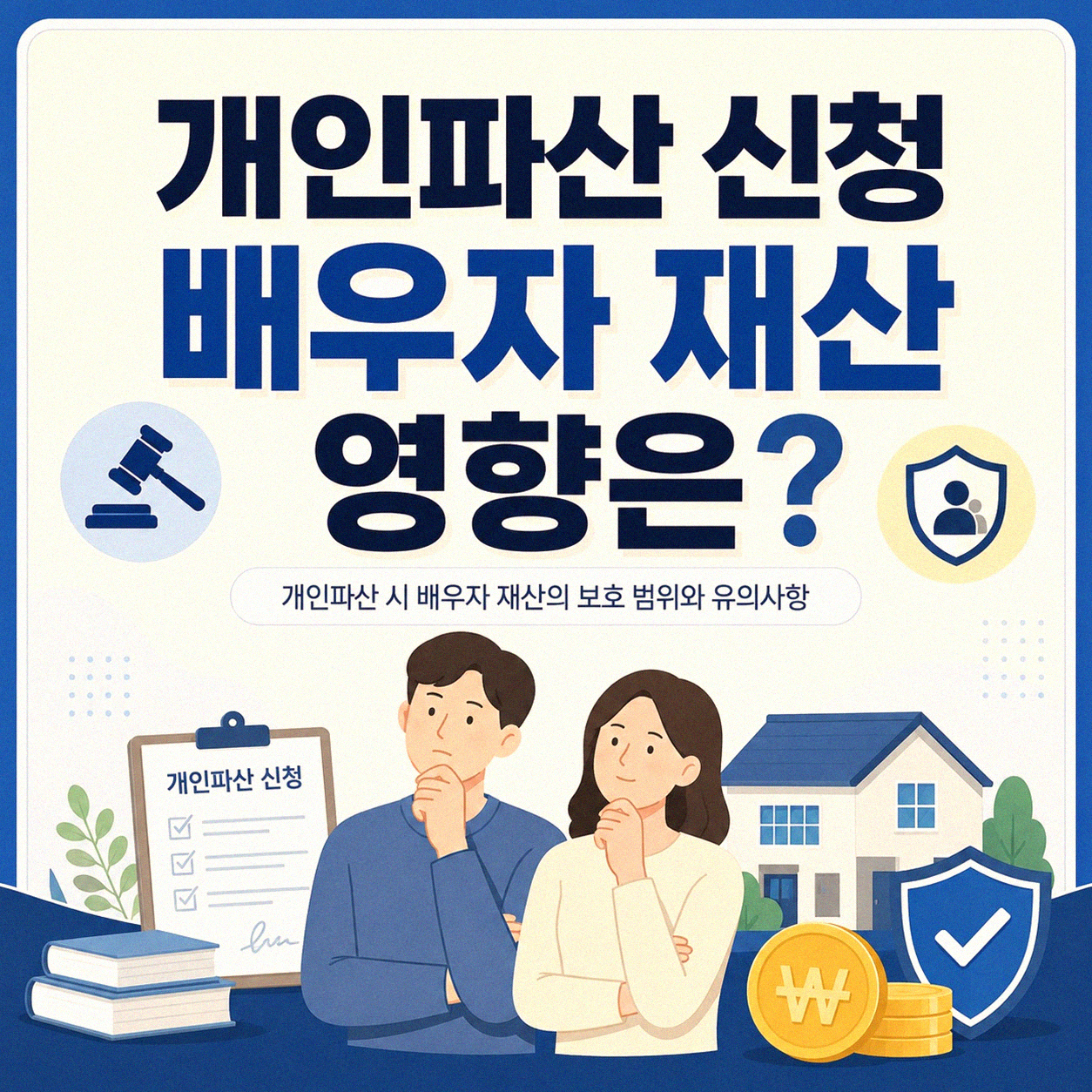 개인파산 신청 시 배우자 재산 어떻게 보나요