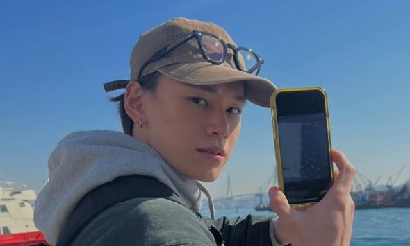 차우민 배타고 찍은 사진