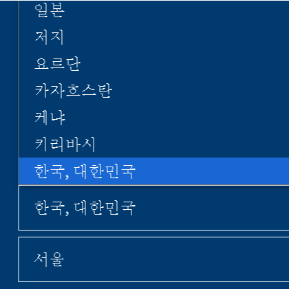 예) 선예매 신청 홈페이지 작성화면
