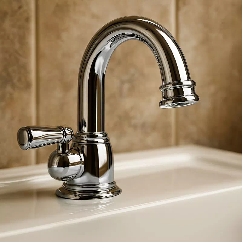 욕실 물때 제거 후 반짝이는 수도꼭지_구연산 활용