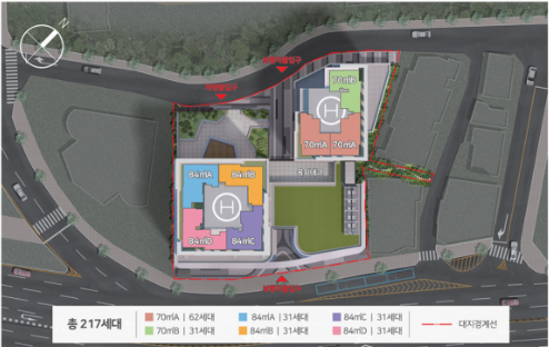 힐스테이트 남천역 더퍼스트 단지배치도