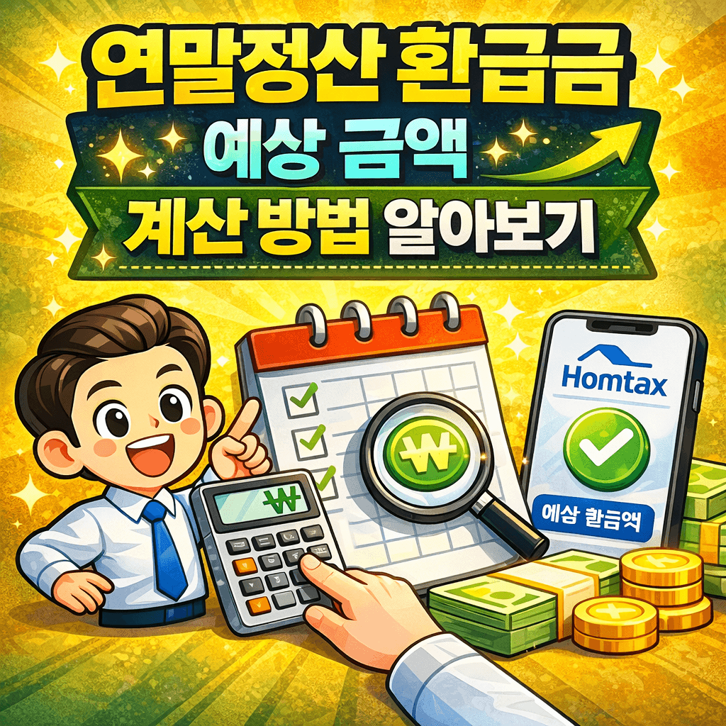 연말정산 환급금 예상 금액 계산 방법 알아보기