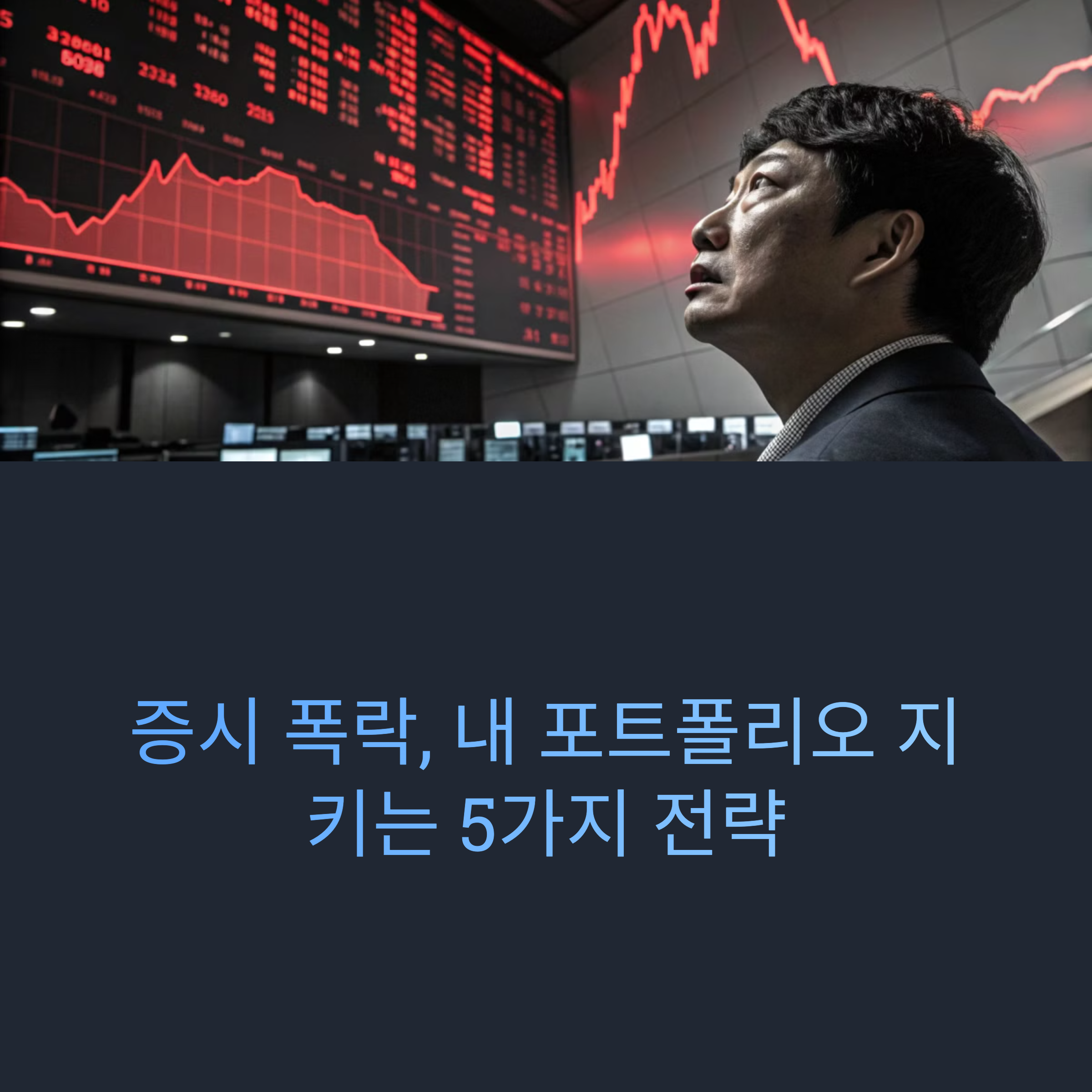 증시 폭락에도 무너지지 않는 40대 투자자의 포트폴리오 방어 전략 5가지