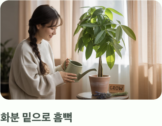 가장 중요한 단 하나의 규칙, 물주기