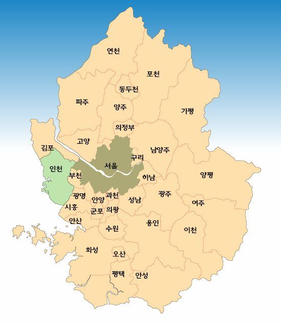 경기도 지도